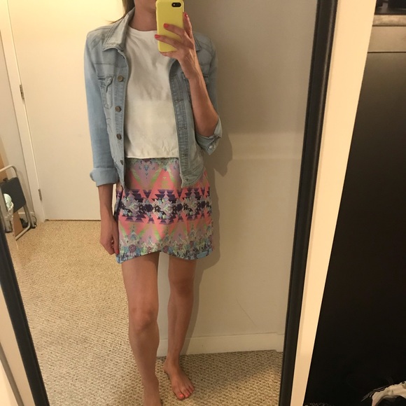 Paradisco patterned dress S/M - Picture 2 of 5